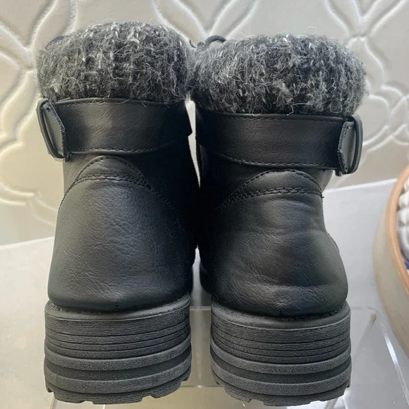 UNIONBAY ~ Stockholm Combat Boots Black Size 8 - Picture 6 of 14